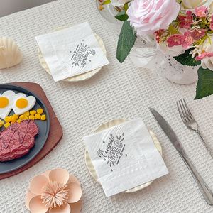 Nuevas servilletas impresas con palabras para la temporada de graduación, servilletas desechables con temática de fiesta. - Product Image 2