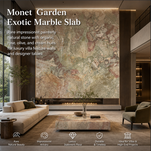 Dalles de marbre naturel en gros pour tables à manger, tables basses, murs décoratifs, escaliers et revêtements de sol pour villas, hôtels, clubs – Vente en gros, sur mesure, OEM - Product Image 2