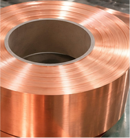 Bande de cuivre pur à température douce, bobine de cuivre, ruban de cuivre pour connexions électriques, composants industriels et traitement des métaux