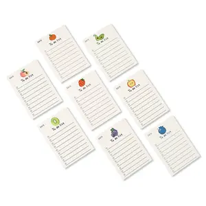 New Arrival Custom Design 50 Sheets Office Supplier Home Accessories To Do List Notepad 7*10cm Sticky Notes Cute Memo Pads