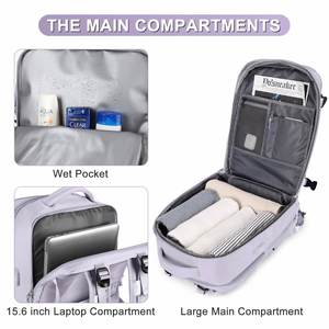 Fashionable Airline and Flight Approved Carry <b>Backpack</b> Waterproof Sports Luggage <b>for</b> Men and <b>Women</b> <b>Travelers</b> - Product Image 3