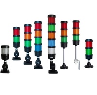 ONN M4 12-24/100-240V Voyant lumineux LED RYGBW, Lampe d'avertissement, Angle de faisceau 360°, Fonctions Buzzer/Flash, Conception pliable, Équipement
