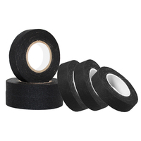 Ruban isolant noir en coton haute tension, résistant à la chaleur, tissu ignifuge, tissu de friction, réparation et fixation d'isolation électrique