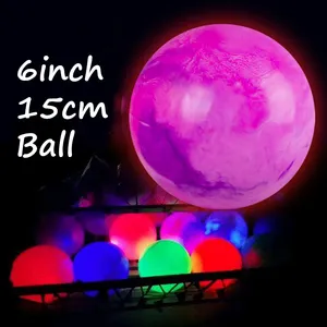 Vente chaude 2023 arc-en-ciel nuageux coloré PVC ballon de plage gonflable brillant 15 pouces/36cm ballon de plage rebondissant