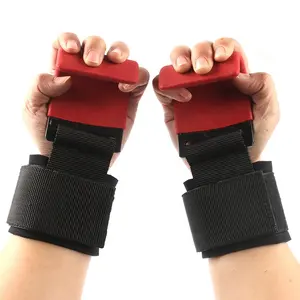 CHENGMO SPORTS Precio de fábrica Venta caliente Equipo de gimnasio Gancho de levantamiento de pesas Soporte de agarre de mano Correas de muñeca Gancho de seguridad de fitness