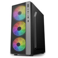 AntarcChill Hot Selling Gaming Pc case Front Tempered Glass Wholesale Empty Computer Cabinet Mid Tower ATX case