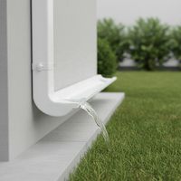 Système de gouttières en PVC profilés en U sur mesure pour usage extérieur et cuisine, durable et résistant à la corrosion, drainage de l'eau