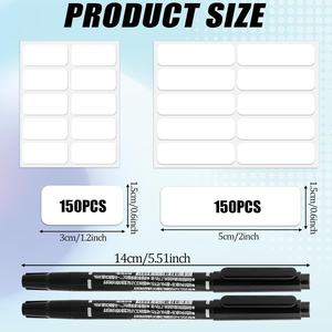 Etiquetas Personalizadas para <span class=keywords><strong>Ropa</strong></span>, Etiquetas de Lavandería Sin Plancha, Etiquetas Autoadhesivas de Tela para <span class=keywords><strong>Ropa</strong></span> Lavable con 2 Marcadores Permanentes para Tela - Product Image 4