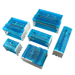 Barre omnibus en laiton pour installation, modèle 215, 15 pôles, avec pince à ressort modulaire, boîtier <span class=keywords><strong>de</strong></span> jonction étanche pour rail DIN automobile - Product Image 1