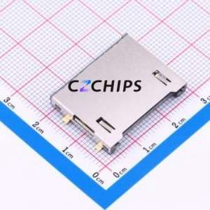 SD-701-ACP21 SD Card / Memory Card Connector SMD Connector Plug-In Type Standard SD Card Card Holder 3mm - Product Image 1