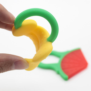<span class=keywords><strong>Mordedor</strong></span> de silicona de grado alimenticio libre de Bpa para bebé, frutas de goma para lavavajillas, juguetes para morder para bebé - Product Image 2
