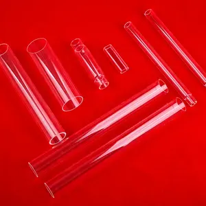 ガラス管7インチカスタマイズ高品質高温耐性石英ガラス