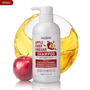 NUSPA fábrica profesional natural esponjoso producto para el cuidado del cabello suavizante Vinagre de sidra de manzana champú