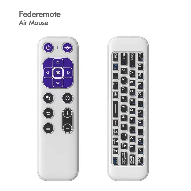 Federemote A15 Dual-Band 2.4G Bt Wireless Keyboard Mouse Fly Air Mouse Remote Control for Android TV Box/Mini PC/Smart TV
