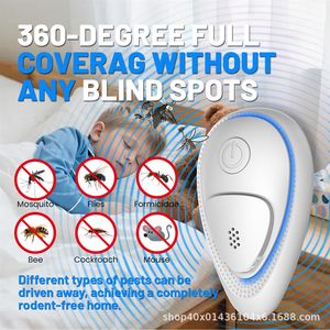 Nouveau répulsif ultrasonique transfrontalier contre les moustiques et les rongeurs, modèle d'exportation le plus vendu, dispositif anti-insectes magique, répulsif intelligent - Product Image 4