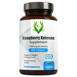 Private Label Raspberry Ketones <b>Supplement</b> Capsules GLP-1 Supports Healthy Metabolism Antioxidants Weight Management Adult - Product Image 1