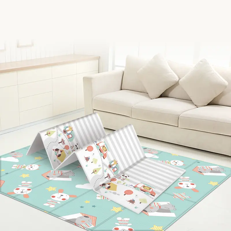 아기 놀이 매트 크롤 링 패드 접이식 방수 퍼즐 두꺼운 카펫 어린이 매트