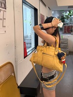 Nouveau Sac Bandoulière Coréen 2026 pour Femme – Sac à Main Polyvalent pour Trajet Quotidien, Motif Dessin Animé, en Cuir et Polyester