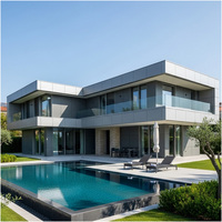 Panneau composite en aluminium ignifuge de style marbre moderne pour la décoration extérieure des villas