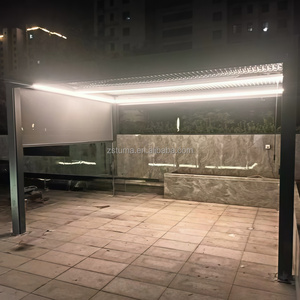 Pergola et Pavillon Motorisés en Aluminium 3x4 pour Extérieur, avec Cadre en Bois Naturel Traité pour Patio et Balcon - Vente Chaude 20251004037 Pe - Product Image 4