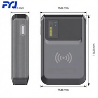 Lecteur RFID F-R10 sans fil BT, lecteur de balises RFID 33dBi UHF, synchronisation en temps réel avec le téléphone, logo personnalisé, 840~928MHz