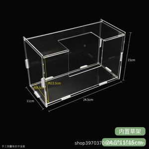 Mangeoire à herbe pour lapins grande capacité, anti-gaspillage, avec gamelle intégrée, fixable et compatible avec une toilette pour cochon d'Inde - Product Image 5