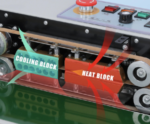 Scelleuse verticale semi-automatique pour sachets en aluminium, pochettes en papier et boîtes de conserve, idéale pour l'emballage de boissons, de thé et de savon - Product Image 6