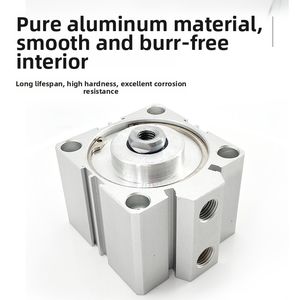 Пневматические безштоковые цилиндры серии SDA с большим диаметром, компактные, двойного действия, из алюминиевого сплава - Product Image 1