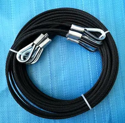 Black Galvanized Steel Cable Assembly Kit