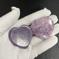 HY Pierres précieuses naturelles en turquoise bleue en forme de cœur, pierres de méditation pour le chakra, pierres de méditation Reiki pour l'équilibre, ensemble de cadeaux en gros