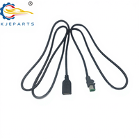 Adaptateur vert 4 broches vers prise USB, câble de charge USB, faisceau de câblage complet pour Toyota et Nissan