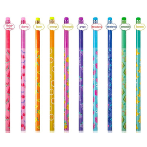 Borrador de lápiz perfumado con olor a fruta, lápices perfumados para escribir y dibujar para niños, regalo promocional personalizado - Product Image 3