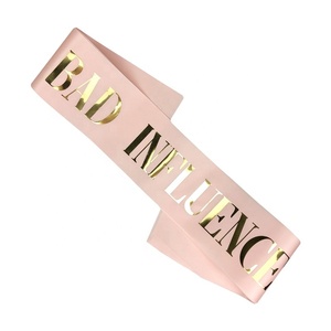 Bachelorette Party marié<span class=keywords><strong>e</strong></span> à être demoiselle de déshonneur Satin Sash Kit fournitures de douche nuptiale - Product Image 2