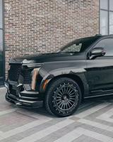 Kit de carrosserie pour Cadillac Escalade, style LD, en fibre de carbone : capot, lèvre avant, diffuseur arrière, coques de rétroviseurs, extensions d'ailes
