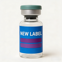 Étiquette en peptide résistant à la déchirure du fabricant, papier couché 5 ml