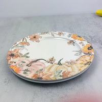 Vaisselle à motifs de logo personnalisé incassable en gros assiettes colorées pour plat de mariage Unique