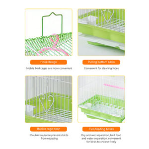 Jaula <span class=keywords><strong>de</strong></span> hierro portátil <span class=keywords><strong>para</strong></span> cría <span class=keywords><strong>de</strong></span> loros, caja <span class=keywords><strong>de</strong></span> <span class=keywords><strong>comida</strong></span> integrada <span class=keywords><strong>de</strong></span> alta calidad <span class=keywords><strong>de</strong></span> 30x22x38cm - Product Image 3