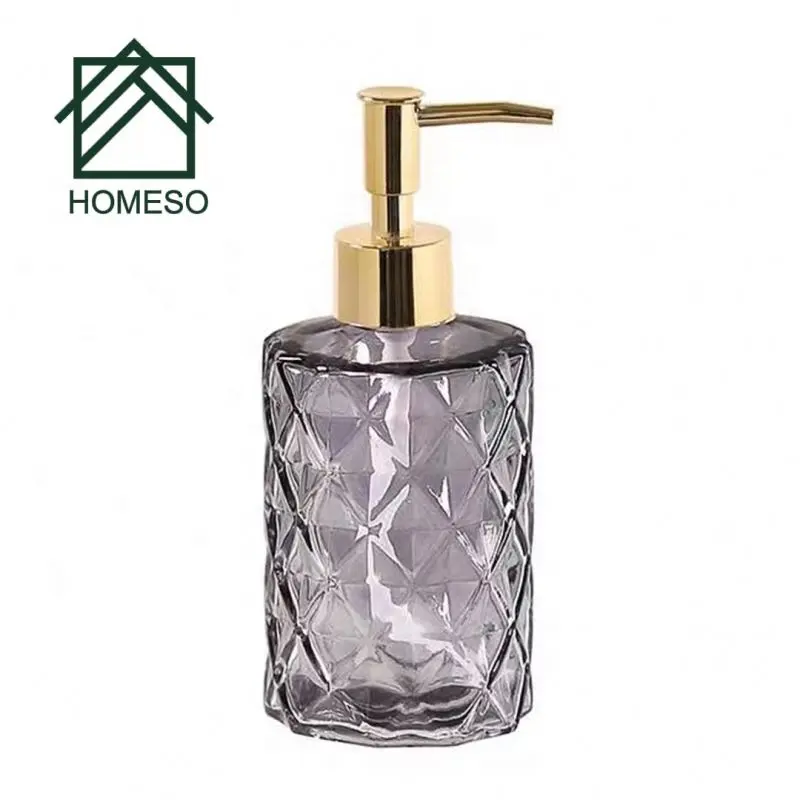 16oz Clear Glass Jar Soap Dispenser with Stainless Steel Pump Classic Decor for Bathroom Kitchen Farmhouse Decor