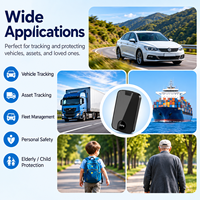 Traceur GPS magnétique sans fil 4G+2G rechargeable 5000mAh pour véhicules et biens avec fonction SOS