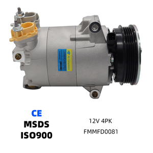Compresseur de climatisation automobile, compresseur de réfrigération pour pompe de climatisation automobile, ensemble de compresseur 4PK 12V pour Ford - Product Image 1