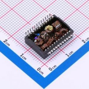 G2474CG LAN Transformer SMD-24P,17.5x12.2mm Inductor 1CT:1CT Single <b>Port</b> 100/1000 Base-T POE - Product Image 2