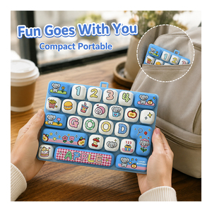 Jouet Clavier Cartoon pour Enfants avec 26 Boutons Colorés, Jouet Sensoriel Anti-Stress, Breloque de Sac à Dos, Cadeau pour Étudiant - Product Image 2