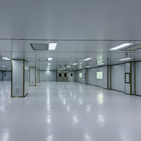 Système de panneaux muraux modulaires ISO 5-8 GMP pour salle blanche, système FFU, douche d'air, hotte à flux laminaire en acier inoxydable 304 pour CVC/AHU