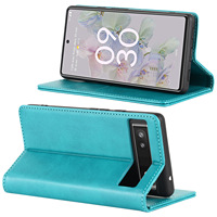 Étui en cuir pour Google Pixel 10, 9, 8A, 7A – Vente directe usine – Coque de téléphone en cuir de veau avec support magnétique puissant