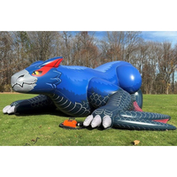 Dragon gonflable personnalisé en PVC bleu, taille et couleur sur mesure, poupée dragon gonflable pour fille, équipement publicitaire, poupée dragon