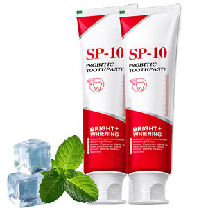 Pasta Dental Blanqueadora SP-10 con Probióticos para el Tratamiento del Mal Aliento, Elimina las Manchas Amarillas, Cuidado Bucal con Menta Fresca, 120g - Product Image 1