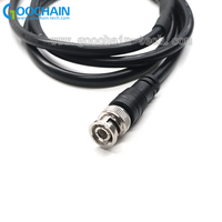 Cable Coaxial Blindado BNC Macho a Doble Conector Banana con Conductor de Cobre Puro y Revestimiento de Nylon PVC para Osciloscopio