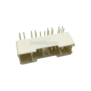 18 pin male automotive PCB welding board pinheader connector wire to PCB board wire harness bending needle socket DJ7182-2.3-10A