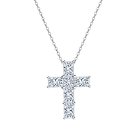 Collier pendentif en moissanite classique Rinntin SMON12, design élégant à coupe baguette, argent sterling 925, bijoux fins pour femmes