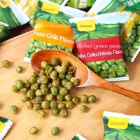 Bolsa pequeña para aperitivos de frutas y verduras de guisantes originales de frijol verde frito salado semisuave exótico chino